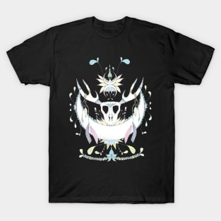 Pastel Deer Skull T-Shirt